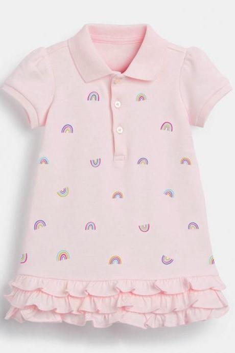 Little Maven Children&amp;amp;#039;s Dress Short-sleeved Children&amp;amp;#039;s Skirt Summer Pure Cotton Girls Princess Dress
